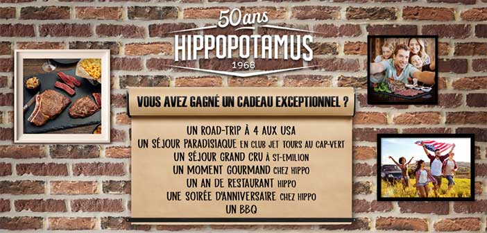 www.50anshippopotamus.fr - Grand Jeu 50 ans Hippopotamus