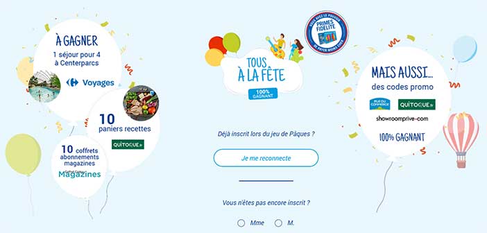 www.carrefour.fr - Jeu Carrefour Tous à la Fête