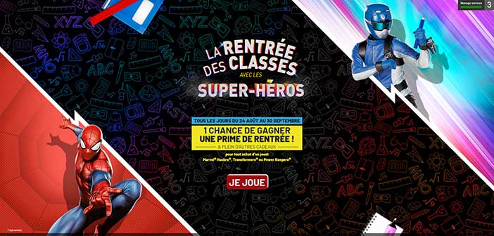 www.rentreedesheros2020.fr - Jeu La Rentrée des Classes Super-Héros Hasbro