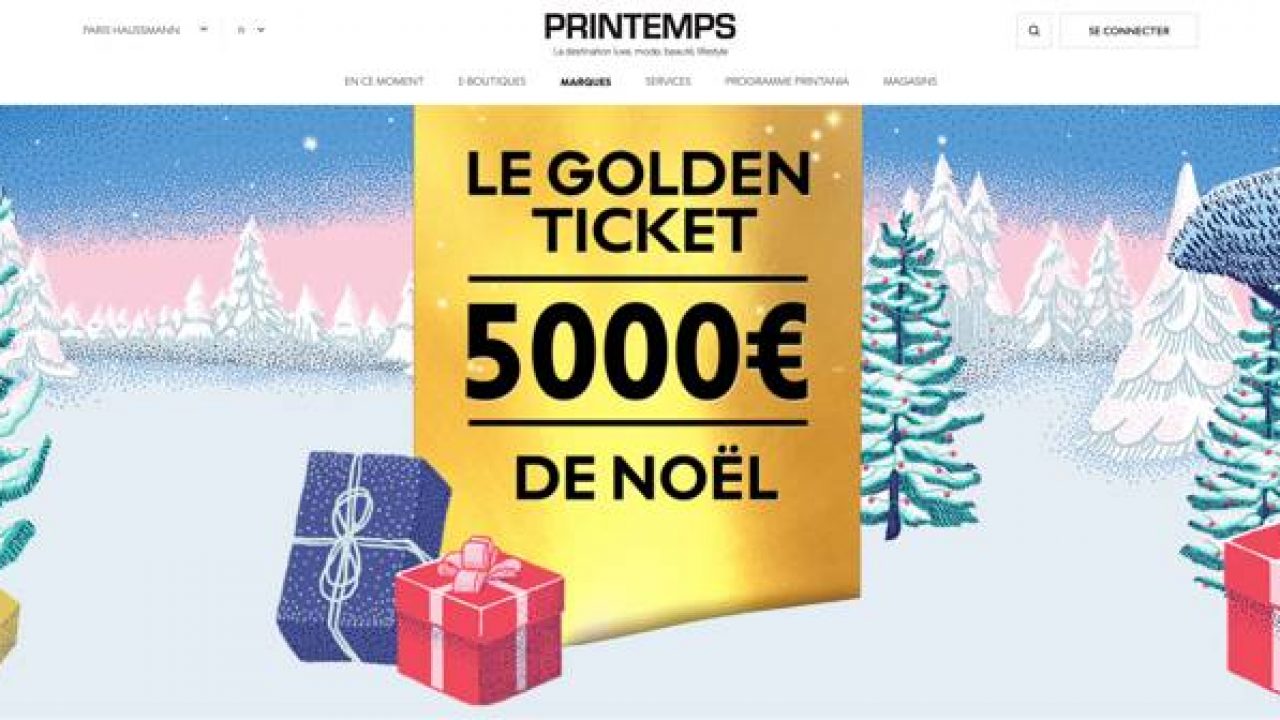 Www Printempsfrance Com Jeu Golden Ticket De Noel Printemps