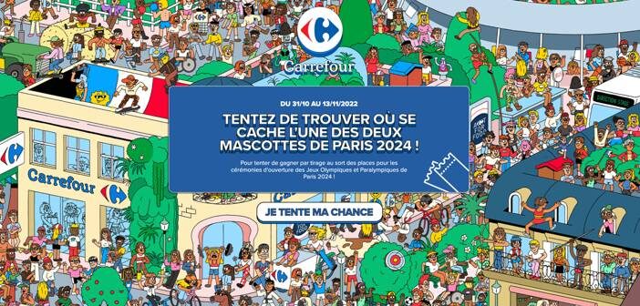Promo Carnet A5 Mascotte des Jeux Olympiques de Paris 2024 chez Carrefour