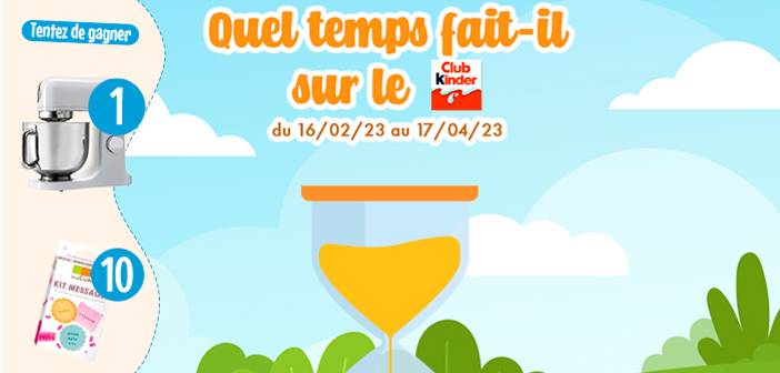 www.Club.kinder.fr Jeu Concours Club Kinder