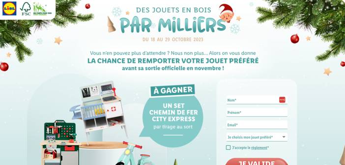 www.jeux-lidl.fr Jeu Lidl Jouets en bois